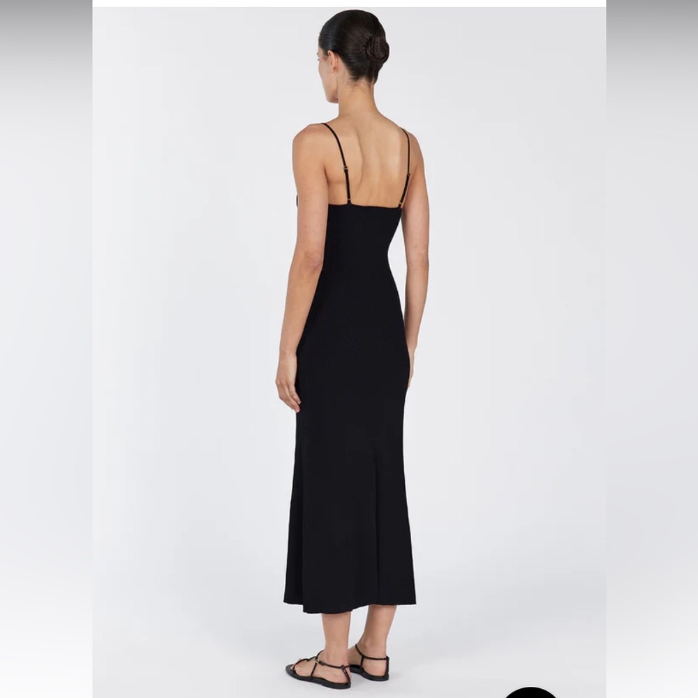 DISSH Tori Black Knit Midi Dress EUC - Picture 4 of 9